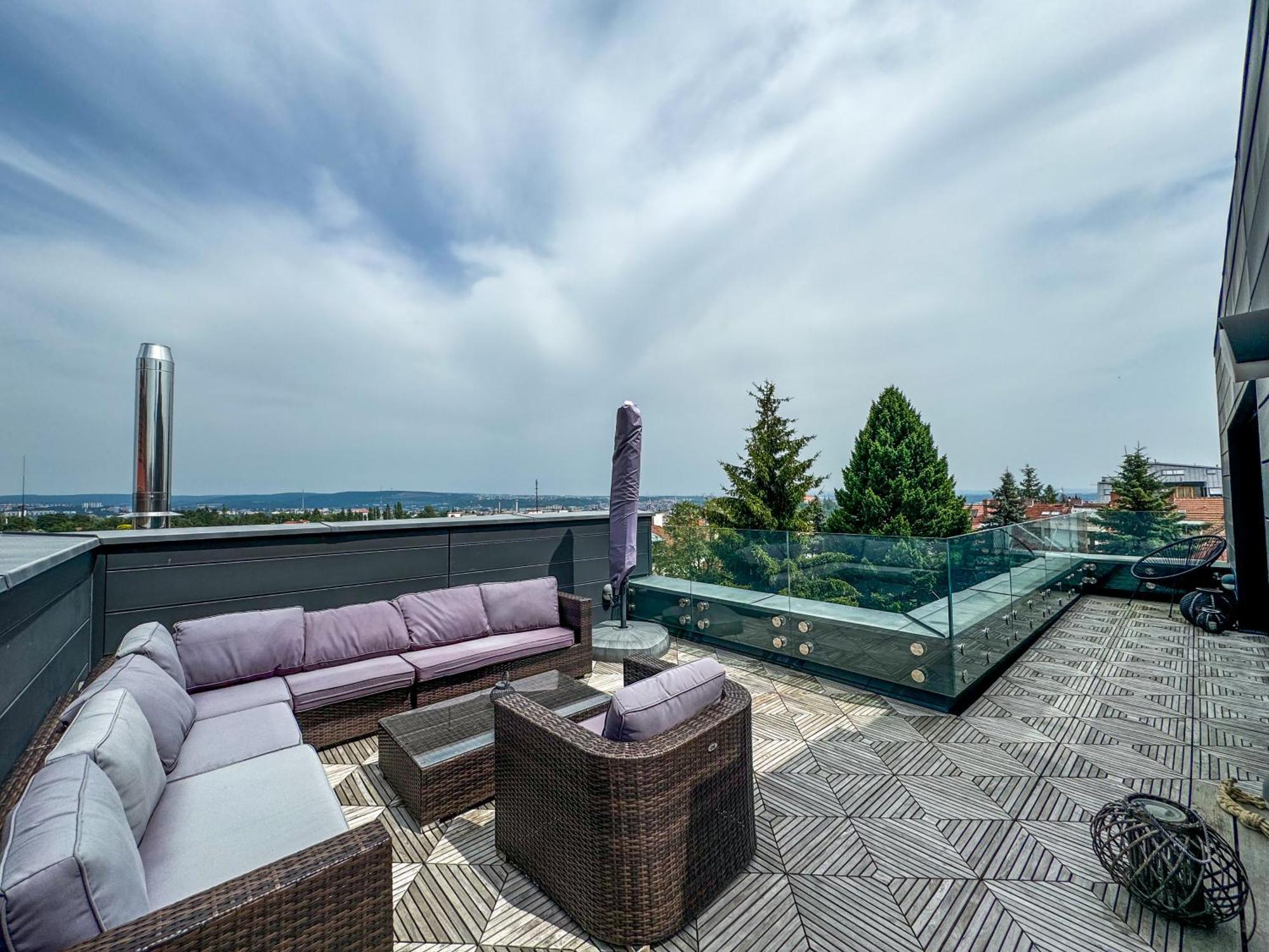 Apartman Se Saunou A Terasou S Vyhledem Na Brno Ngoại thất bức ảnh