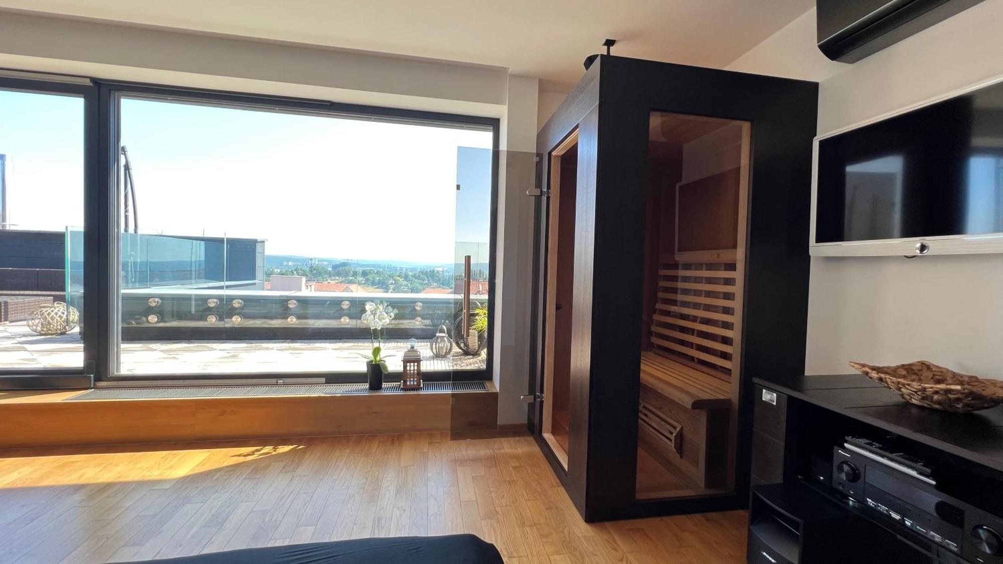 Apartman Se Saunou A Terasou S Vyhledem Na Brno Ngoại thất bức ảnh