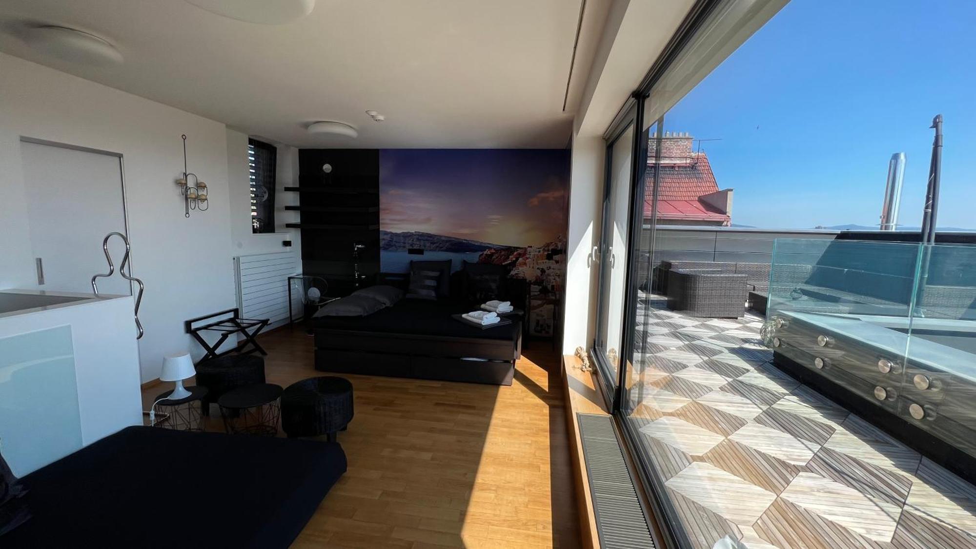 Apartman Se Saunou A Terasou S Vyhledem Na Brno Ngoại thất bức ảnh