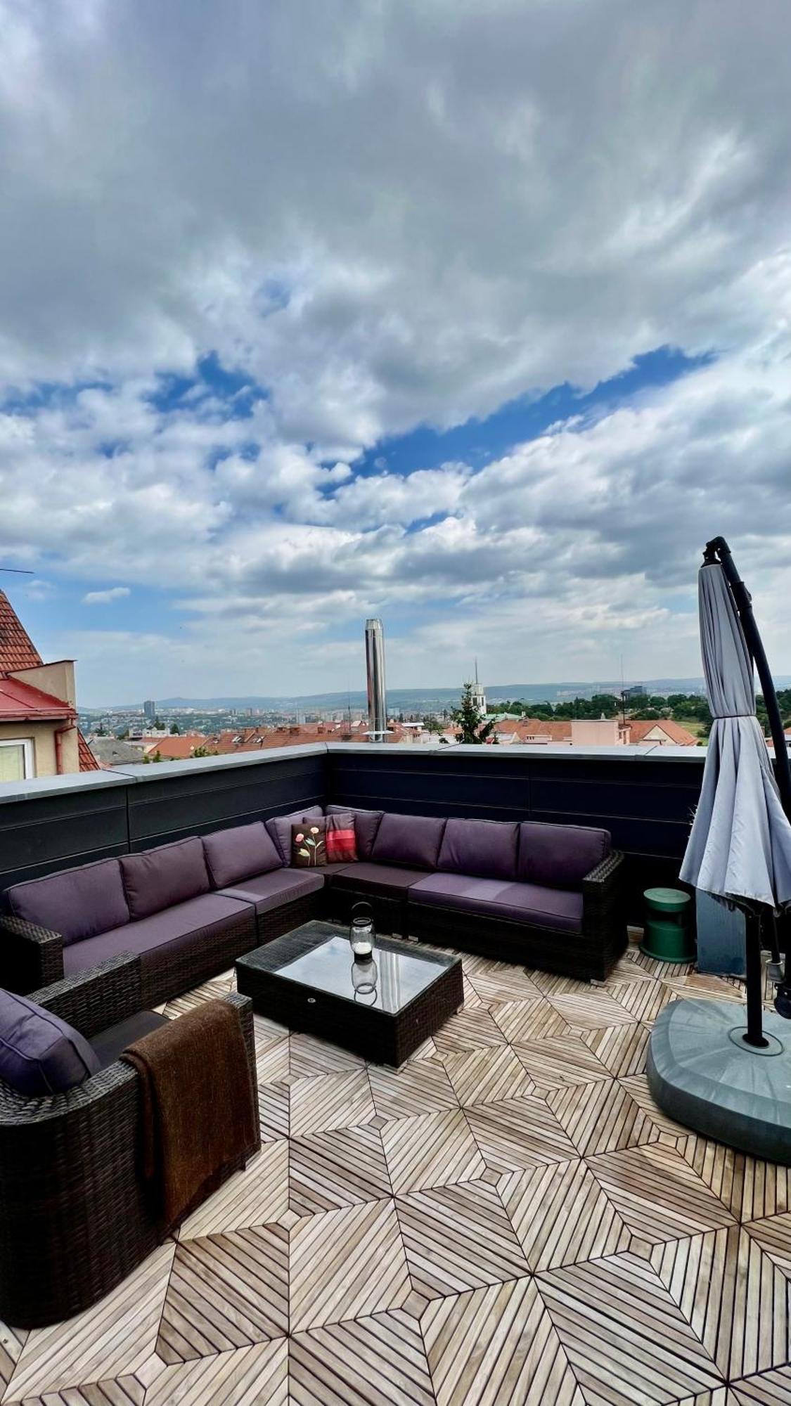 Apartman Se Saunou A Terasou S Vyhledem Na Brno Ngoại thất bức ảnh