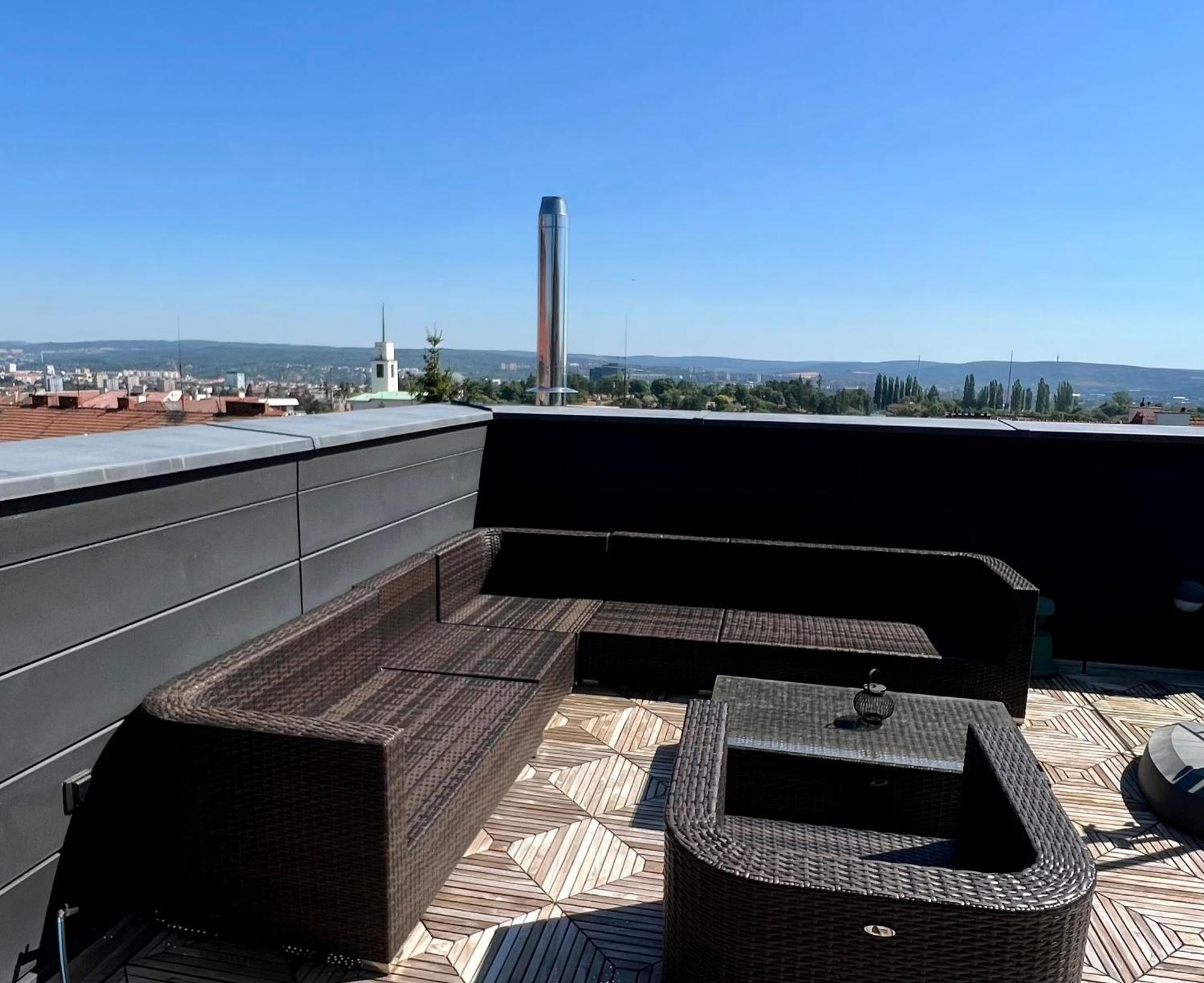 Apartman Se Saunou A Terasou S Vyhledem Na Brno Ngoại thất bức ảnh