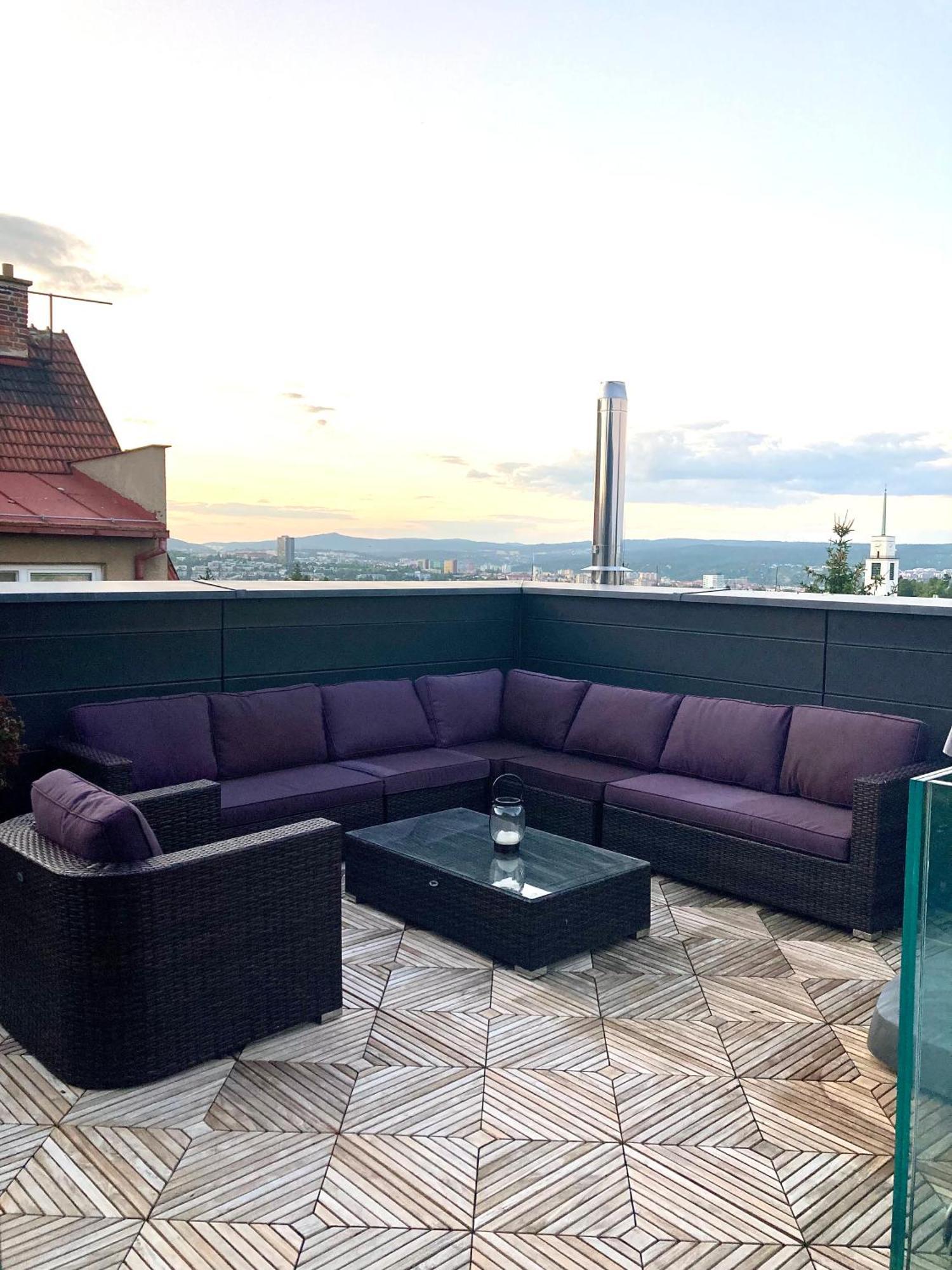 Apartman Se Saunou A Terasou S Vyhledem Na Brno Ngoại thất bức ảnh